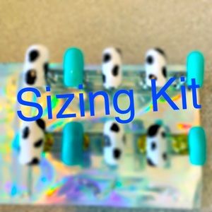 Press on nail sizing kit
